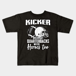 Funny Football Player Kicker Kids T-Shirt